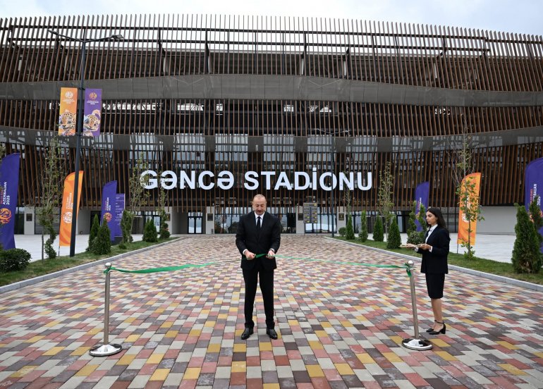 Gəncə şəhər stadionunun açılışı olub
