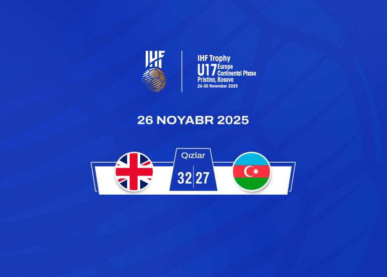 Azərbaycanın həndbol millisi Böyük Britaniyaya məğlub olub