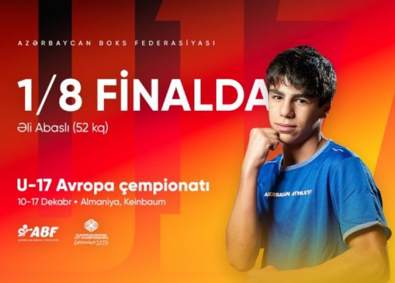 Əli Abaslı Avropa çempionatında ilk qələbəsini qazanıb