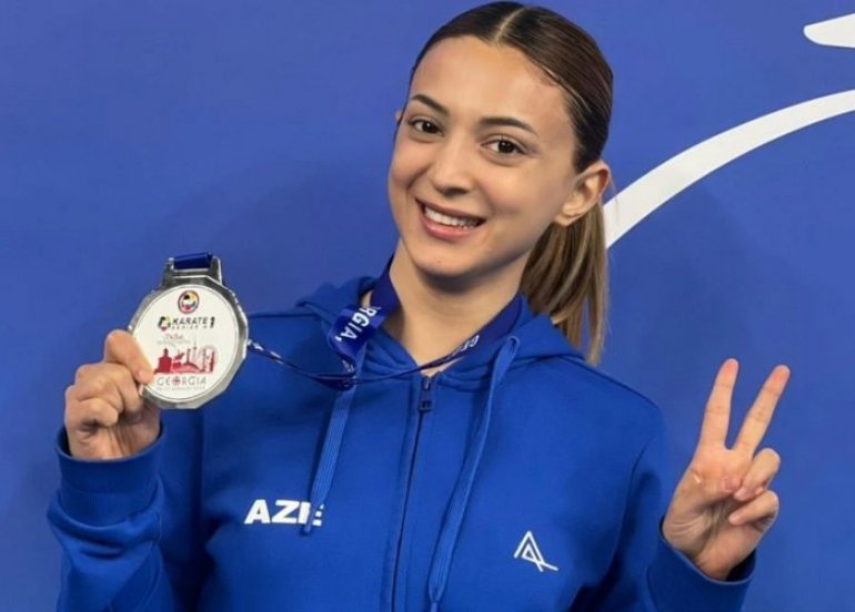 Azərbaycan karateçisi Tbilisidə beynəlxalq turnirdə gümüş medal qazanıb