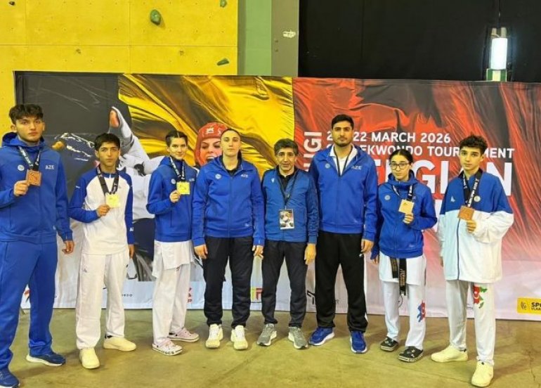 Azərbaycan taekvondoçularından Belçikada 6 medal
