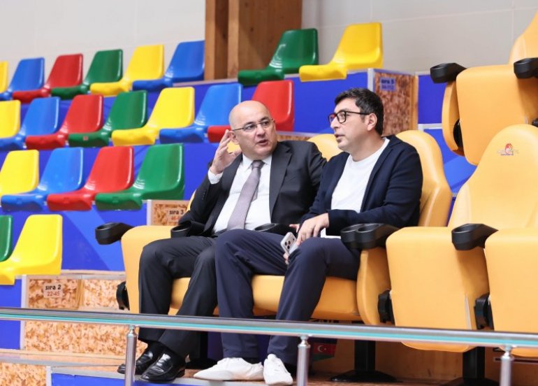 Fərid Qayıbovla federasiya rəhbərliyi yığmamızın məşqini izlədilər
